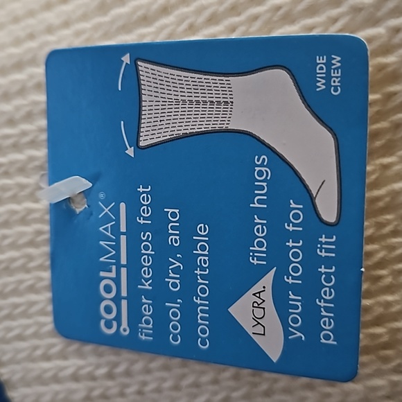 MediPeds unisex Peds Crew With Non-binding Top Cushion 2 Pairs diabetic socks - Picture 6 of 7